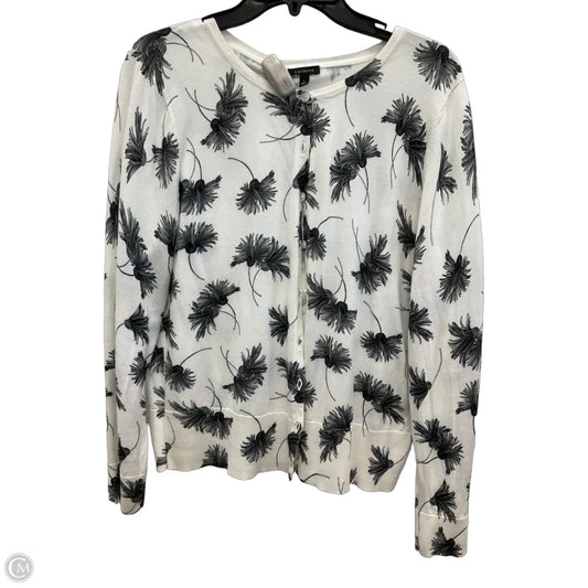 Cardigan By Talbots In Black & White, Size: L