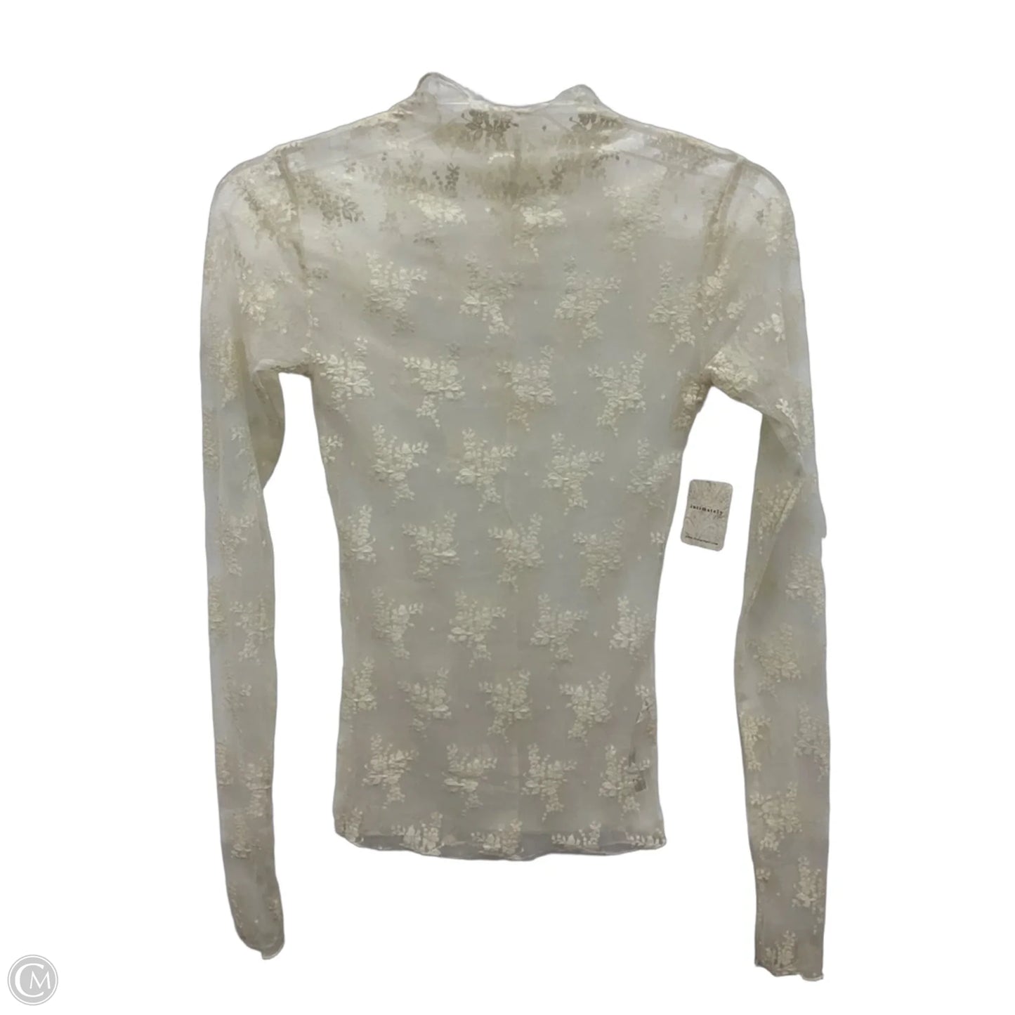 Top Long Sleeve By Free People In Cream, Size: Xs