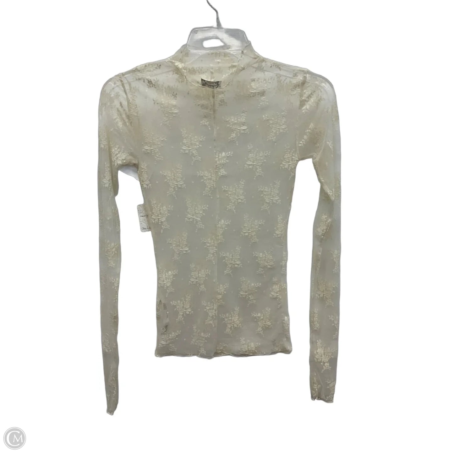 Top Long Sleeve By Free People In Cream, Size: Xs