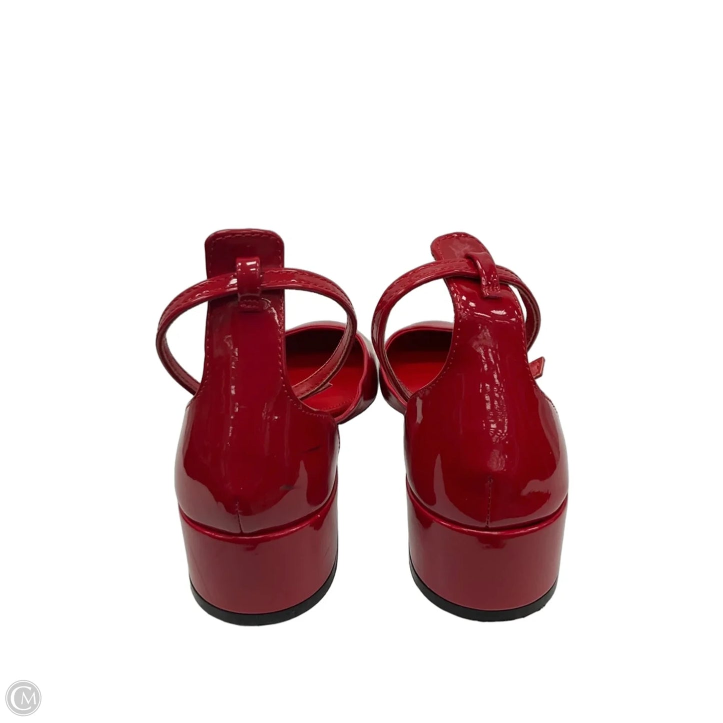 Shoes Heels Block By Mng In Red, Size: 6