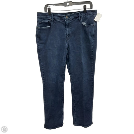 Jeans Straight By Levis In Blue Denim, Size: 10