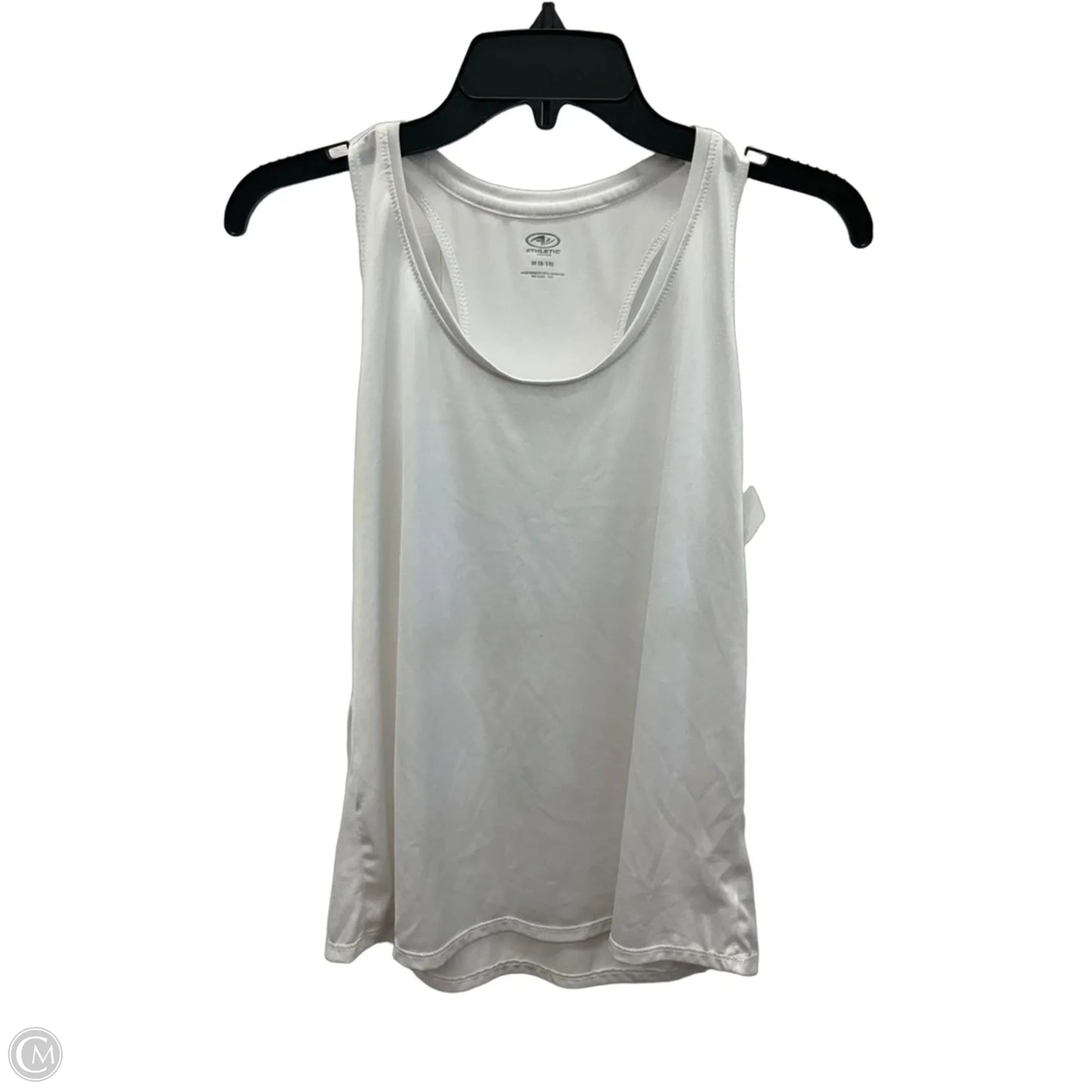 Athletic Tank Top By Athletic Works In White, Size: M