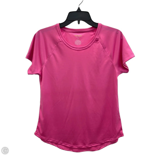 Athletic Top Short Sleeve By Tek Gear In Pink, Size: S