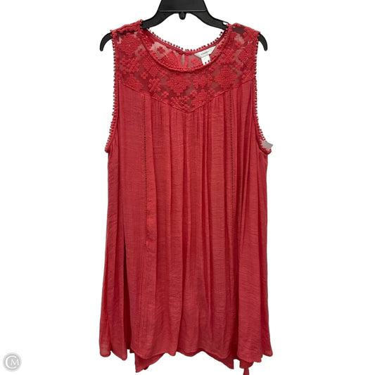 Dress Casual Midi By Cj Banks In Pink, Size: 3x