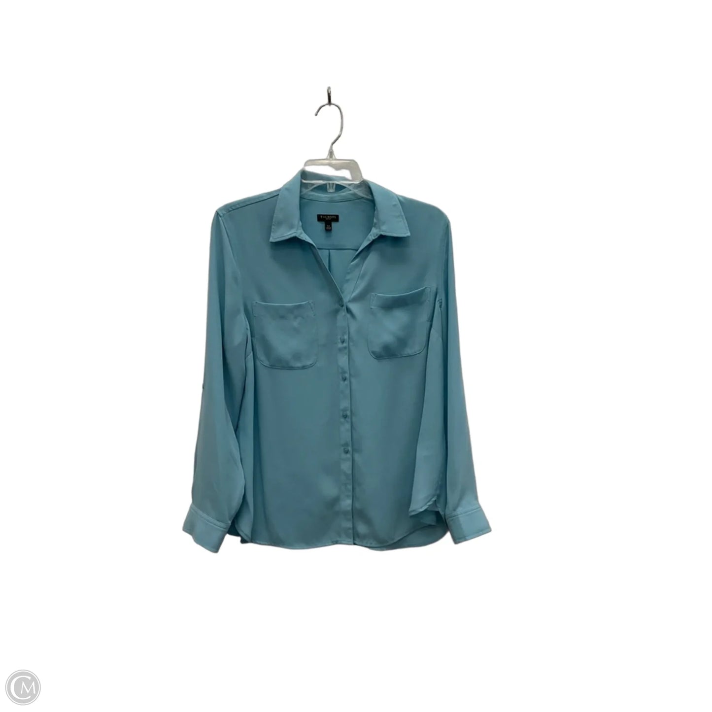 Blouse Long Sleeve By Talbots In Blue, Size: Lp