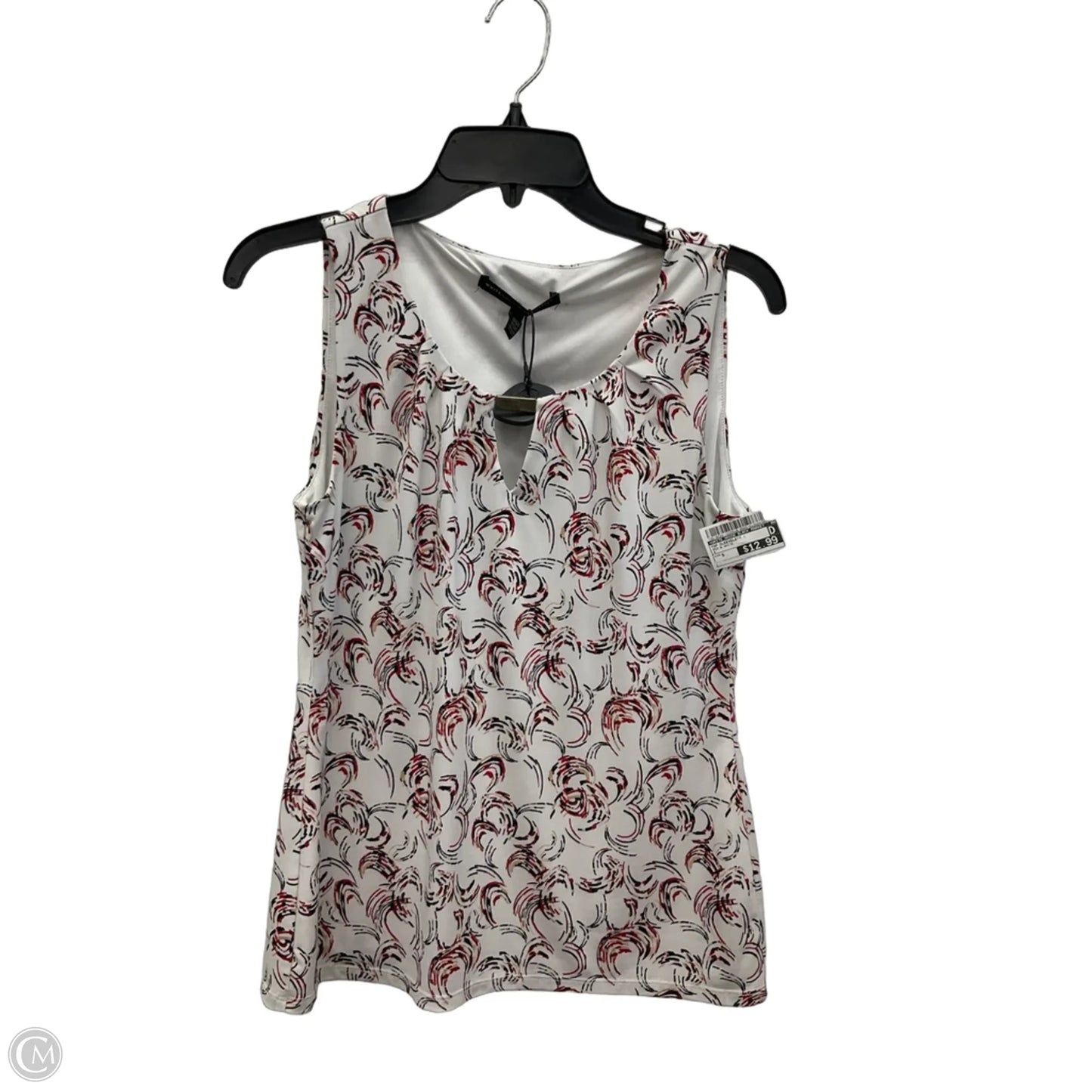 Top Sleeveless By White House Black Market In Red & White, Size: S