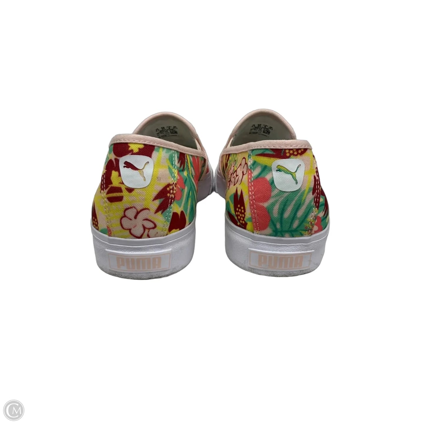 Shoes Sneakers By Puma In Pink & Yellow, Size: 9