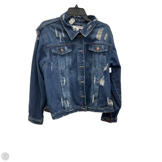 Jacket Denim By Cmf In Blue Denim, Size: Xl