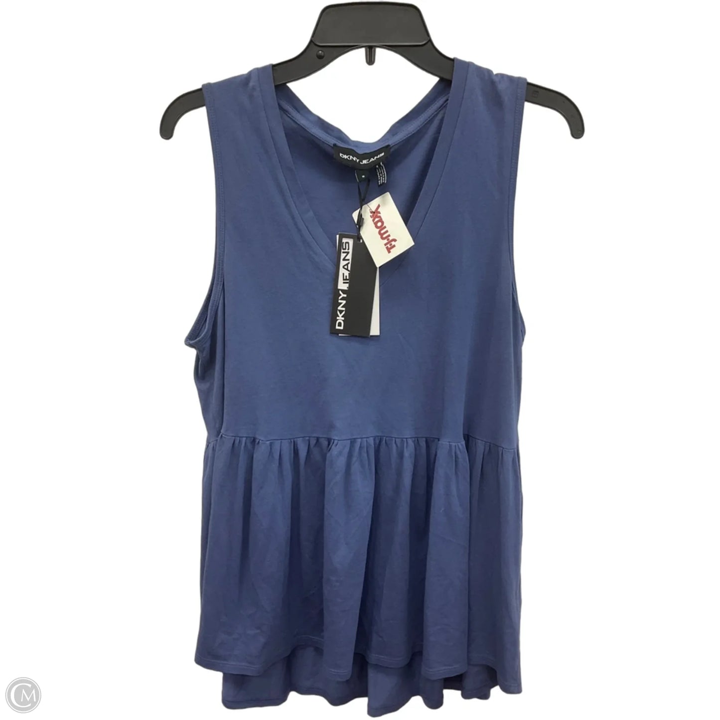 Top Sleeveless By Dkny In Blue, Size: M
