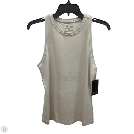 Top Sleeveless By Adrienne Vittadini In Beige, Size: Sp