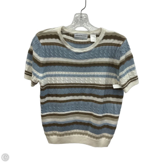 Top Short Sleeve By Alfred Dunner In Blue & Brown, Size: Sp