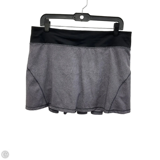Athletic Skort By Lululemon In Black & Purple, Size: 10