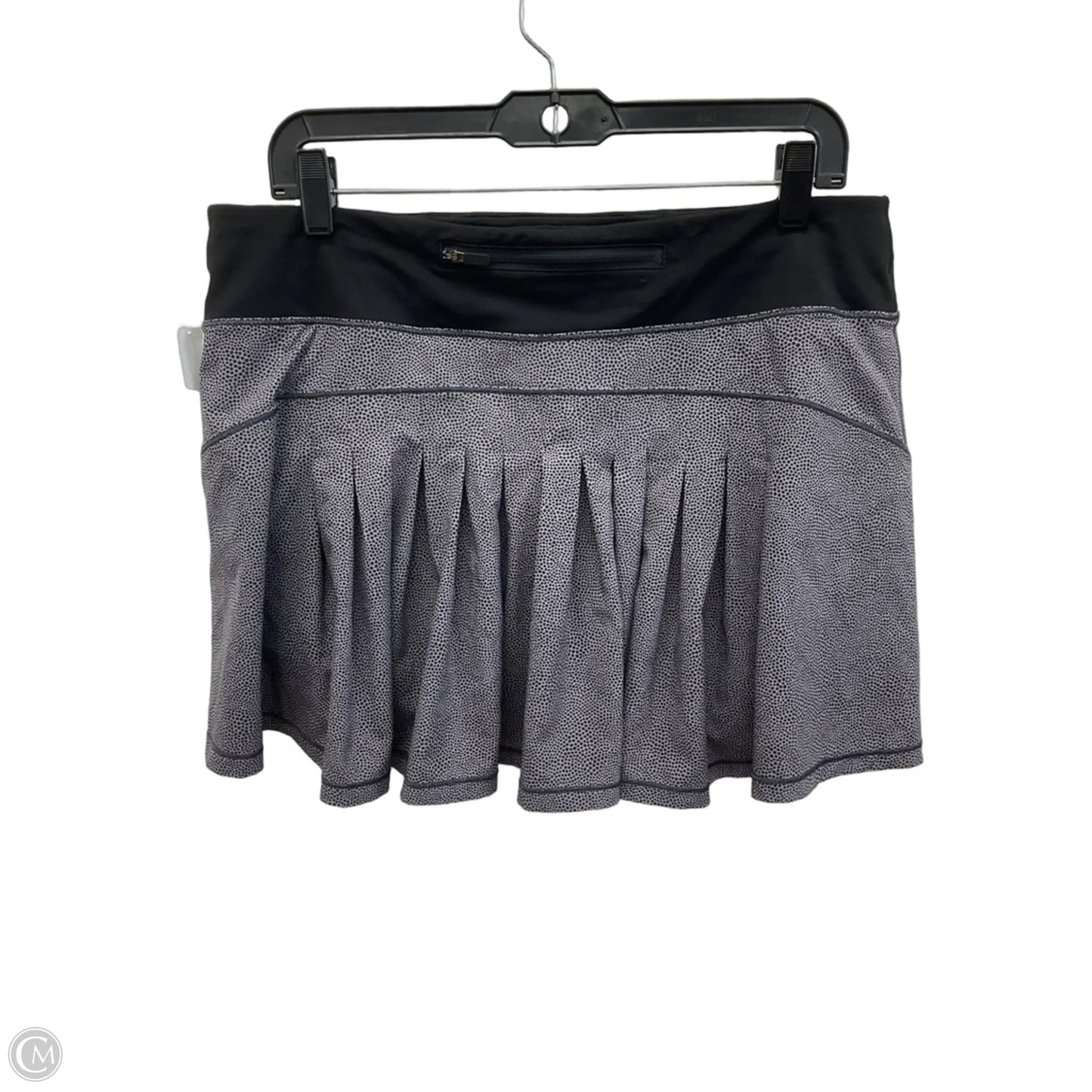 Athletic Skort By Lululemon In Black & Purple, Size: 10
