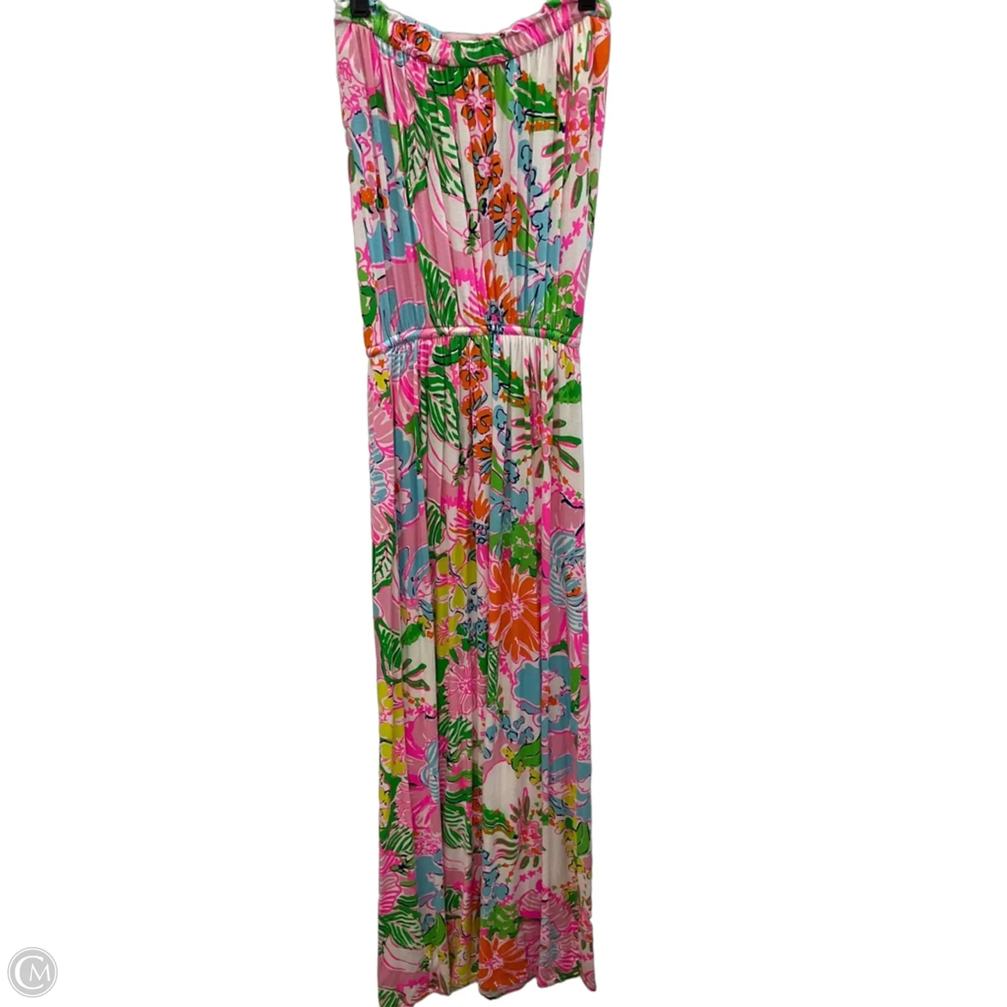 Dress Designer By Lilly Pulitzer In Green & Pink, Size: M