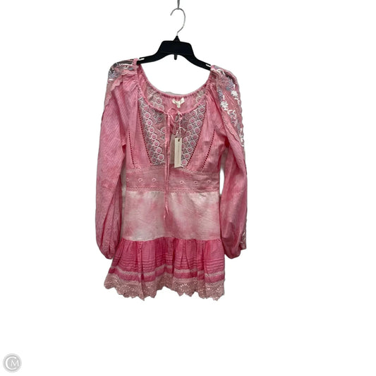 Dress Casual Short By Loveshackfancy In Pink, Size: S