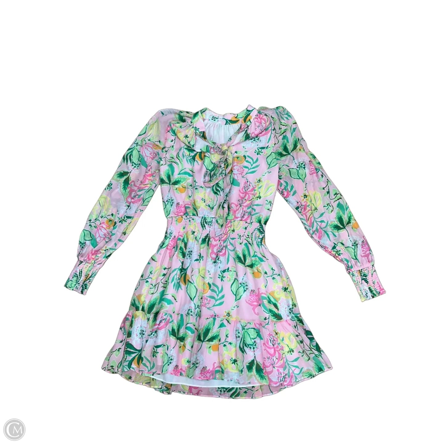 Dress Designer By Lilly Pulitzer In Green & Pink, Size: S
