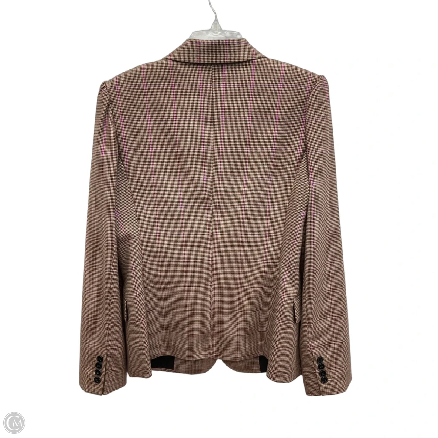Blazer Designer By Milly In Brown & Pink, Size: M