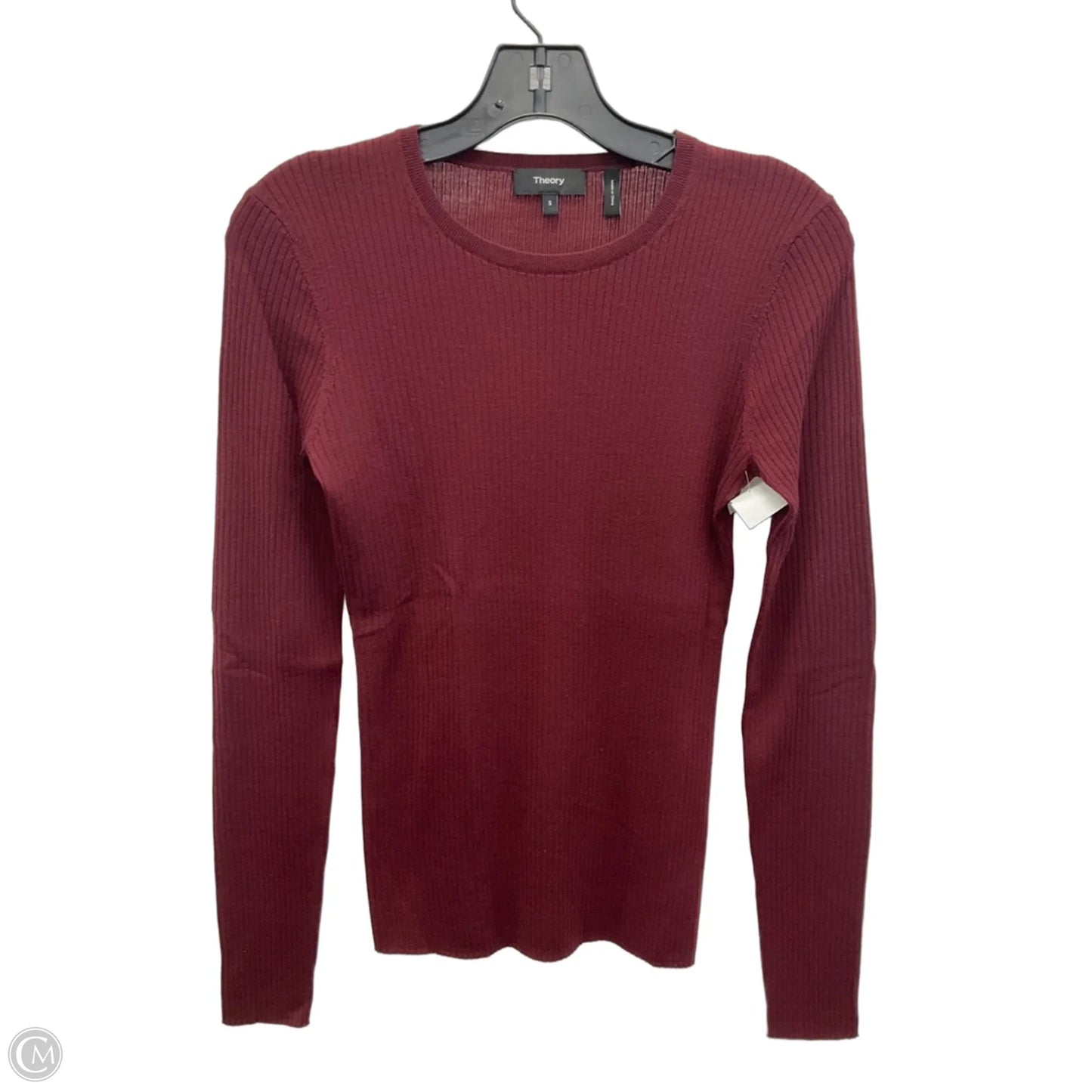 Top Long Sleeve By Theory In Red, Size: S