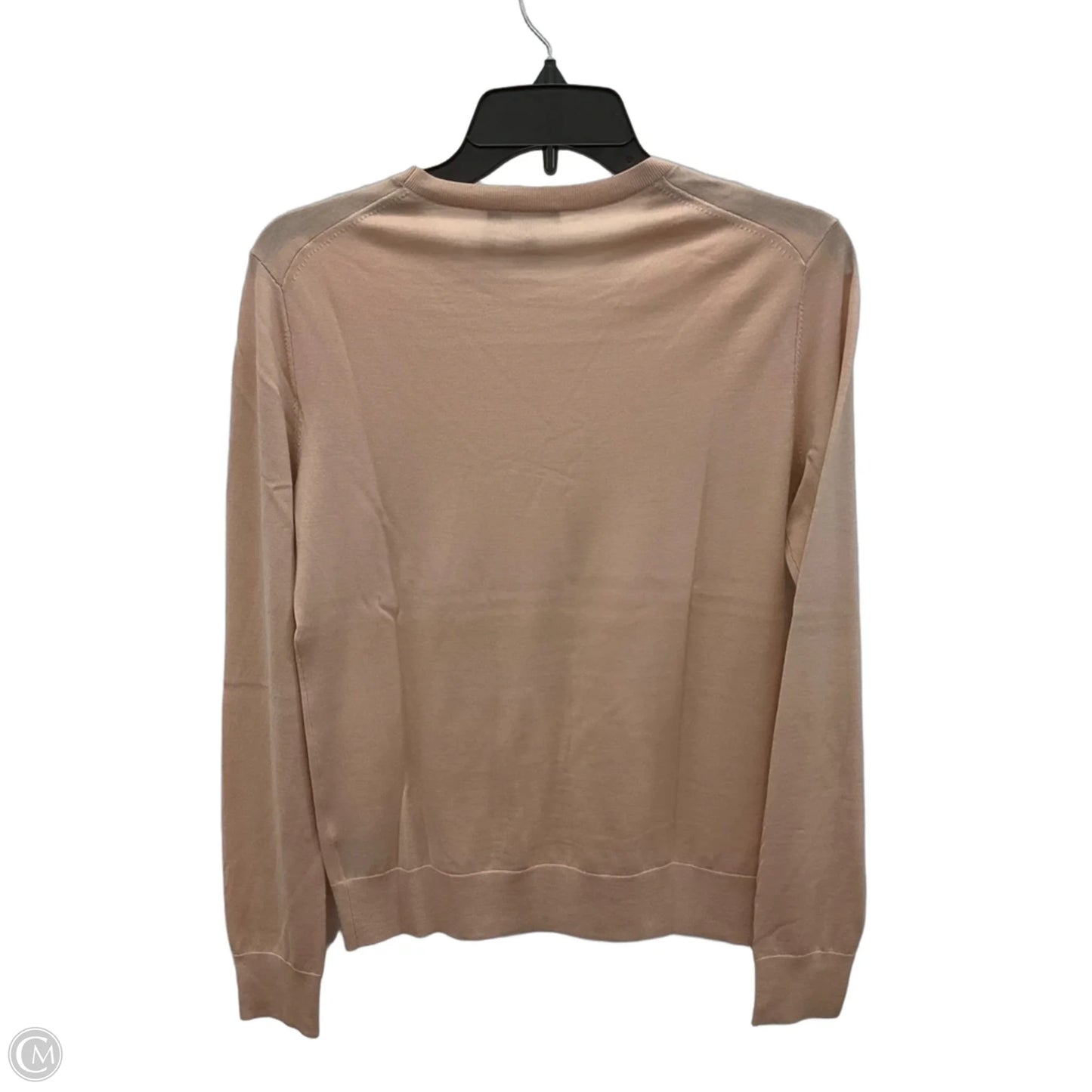 Top Long Sleeve By Theory In Pink, Size: M