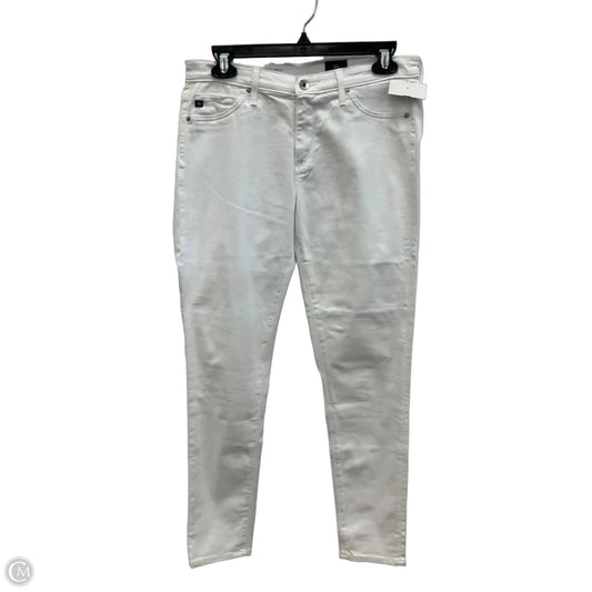 Jeans Skinny By Adriano Goldschmied In White Denim, Size: 6