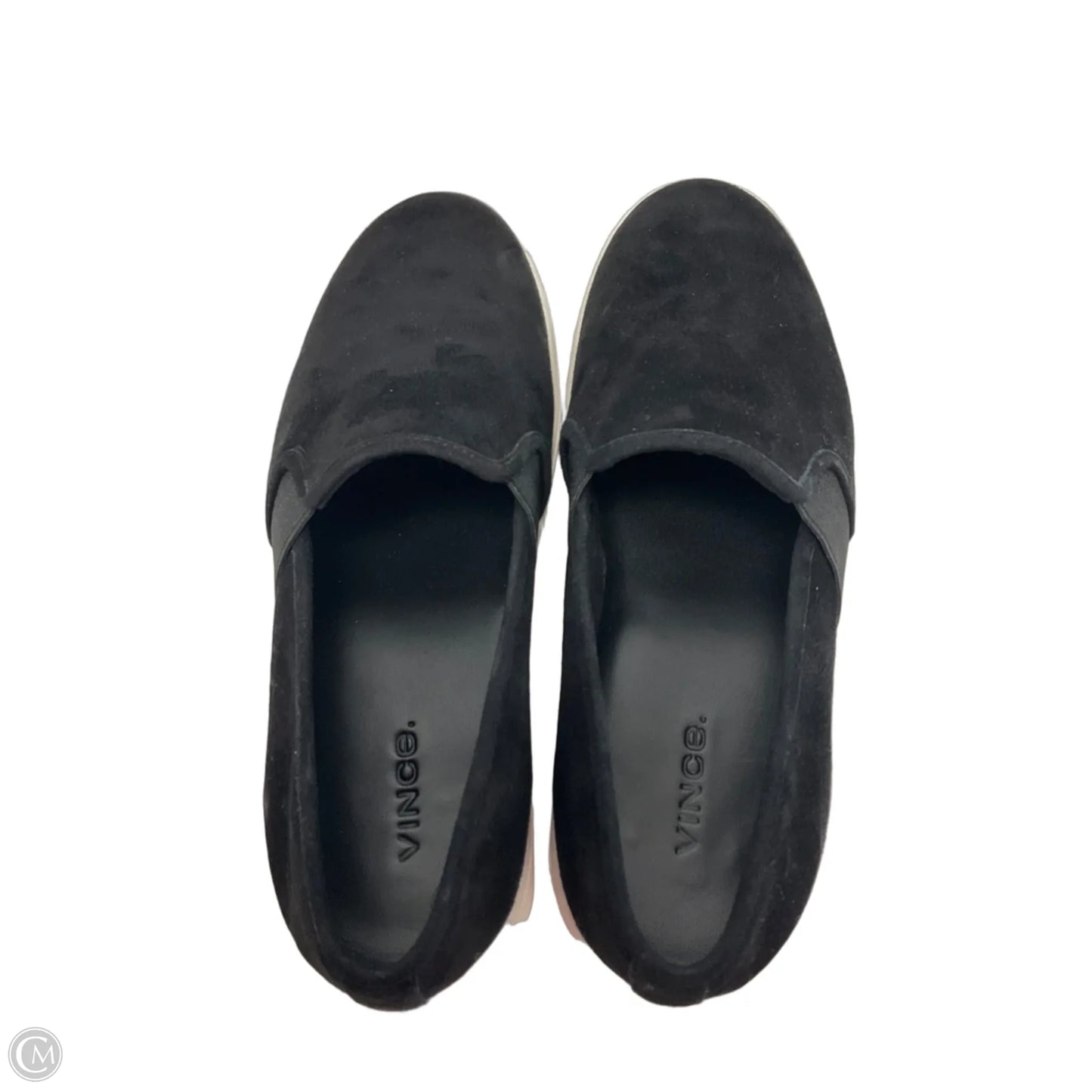 Shoes Flats By Vince In Black & White, Size: 7