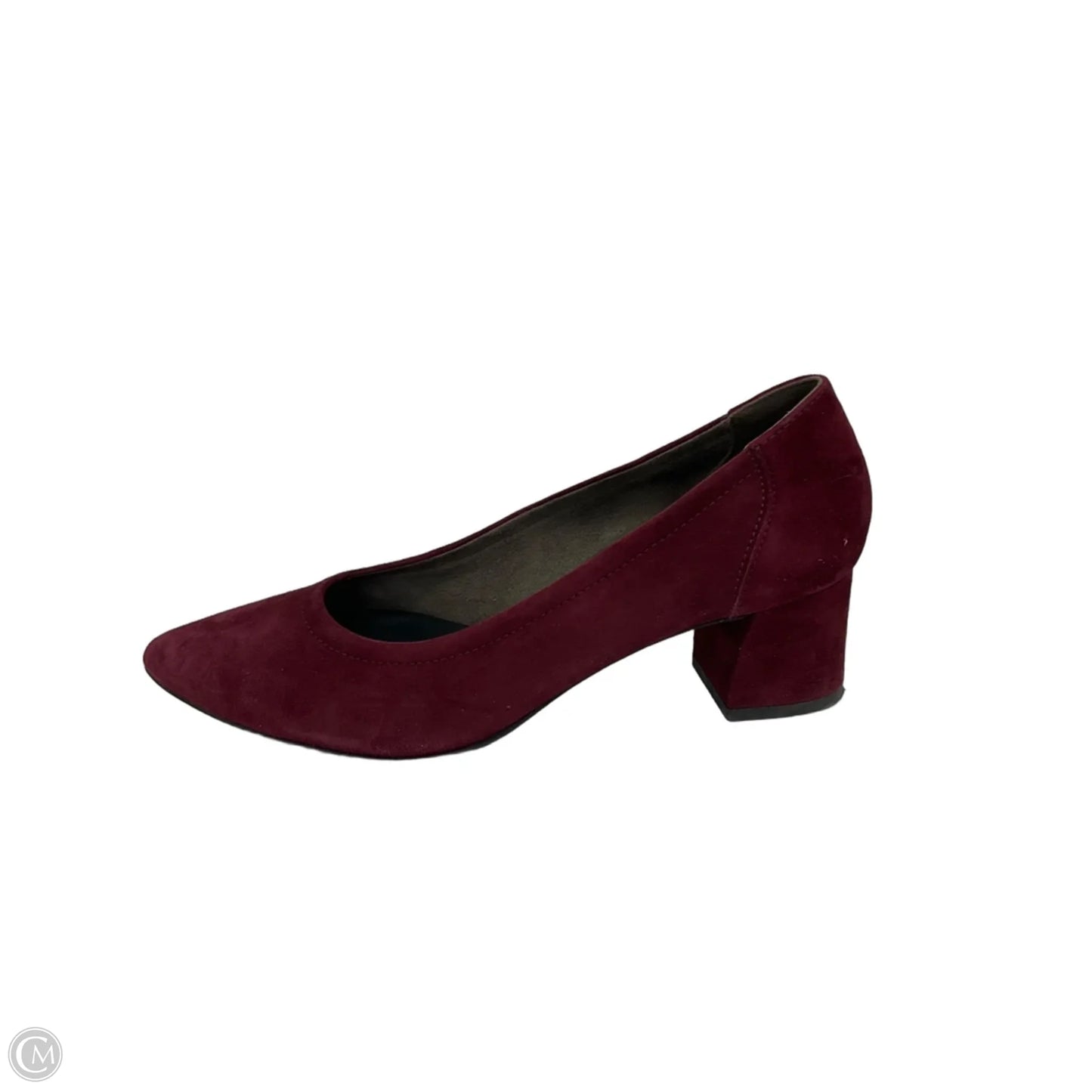 Shoes Heels Block By Paul Green In Maroon, Size: 7.5
