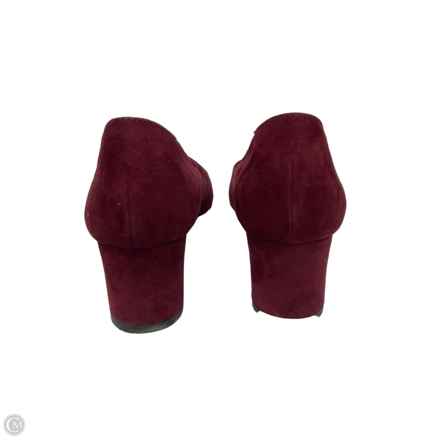Shoes Heels Block By Paul Green In Maroon, Size: 7.5