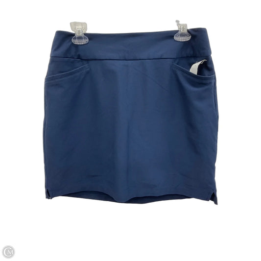Athletic Skort By Adidas In Blue, Size: L