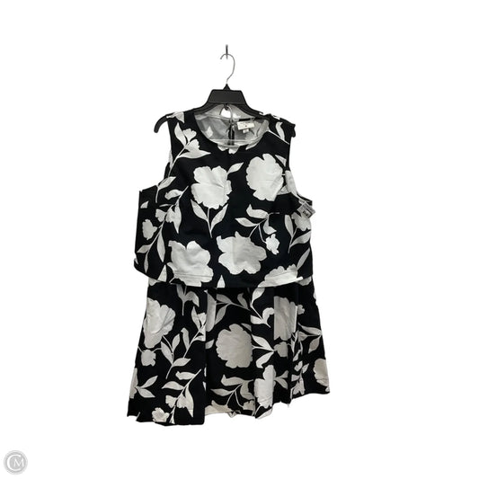 Skirt Designer By Kate Spade In Black & White, Size: Xl
