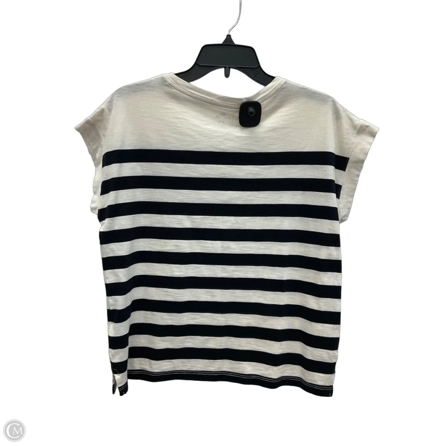 Top Short Sleeve By Joie In Black & White, Size: M