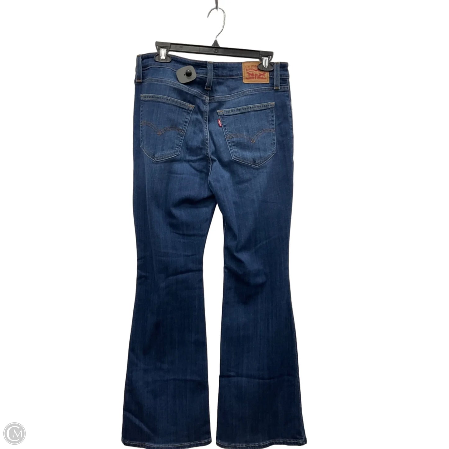 Jeans Flared By Levis In Blue Denim, Size: 8