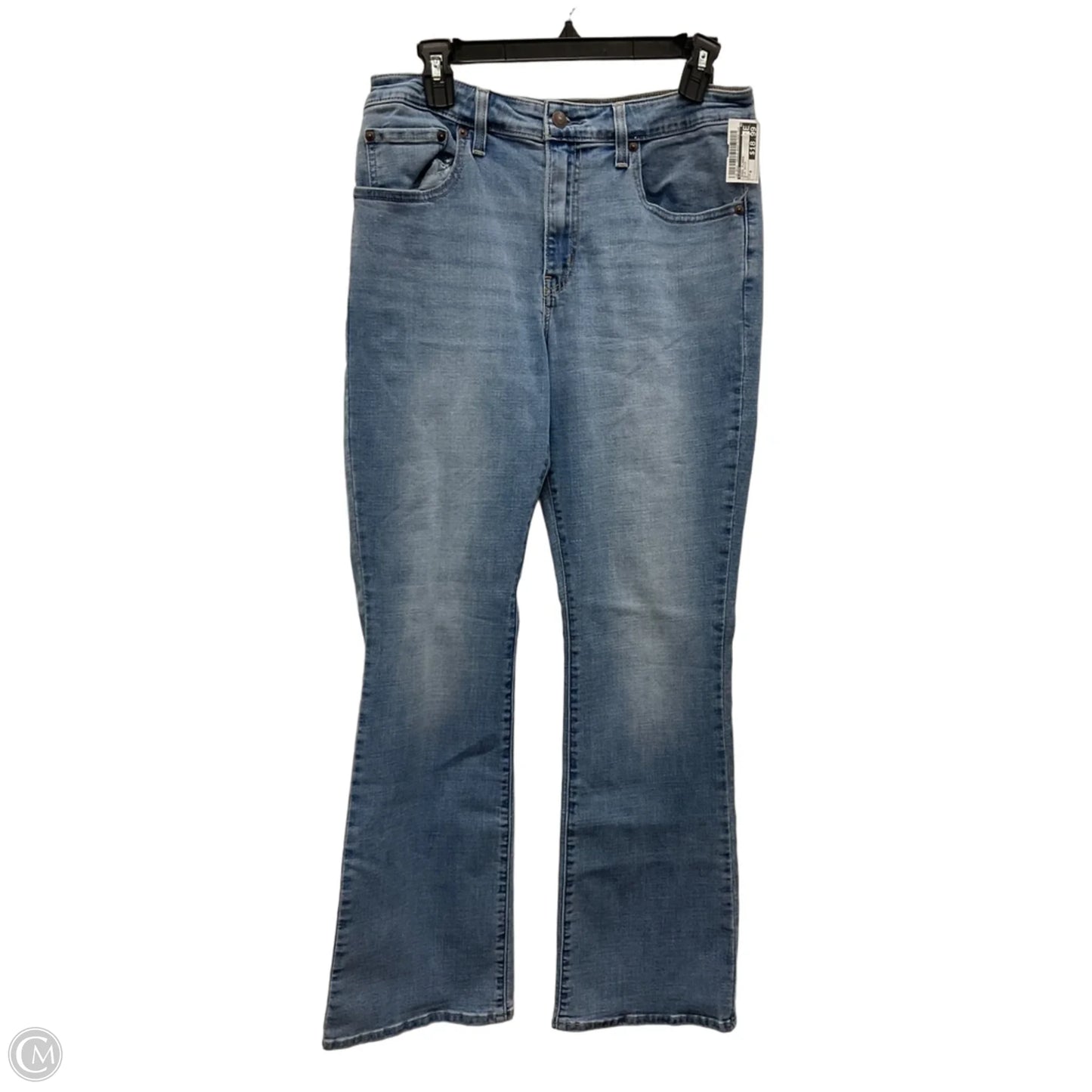 Jeans Flared By Levis In Blue Denim, Size: 8