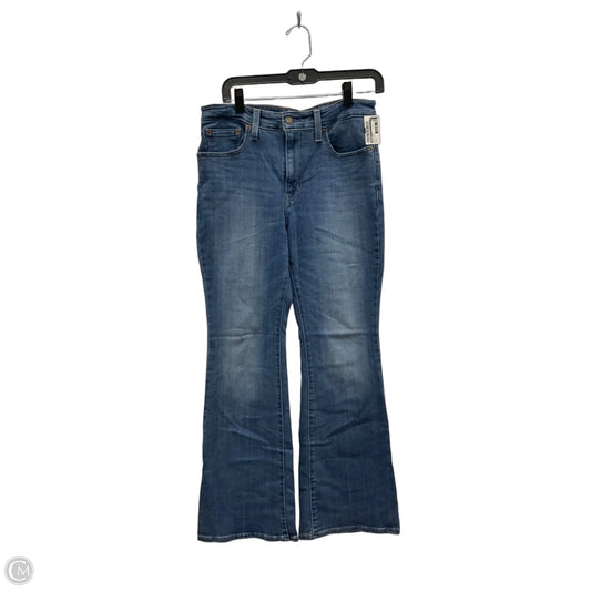 Jeans Flared By Levis In Blue Denim, Size: 8