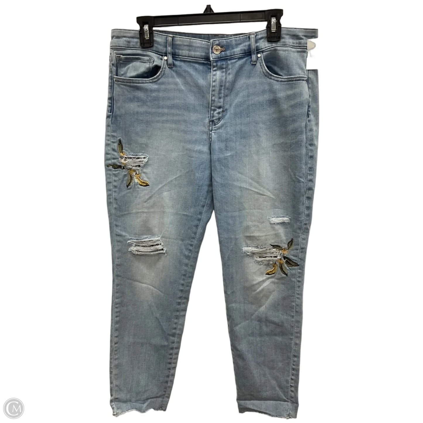 Jeans Straight By White House Black Market In Blue Denim, Size: 12