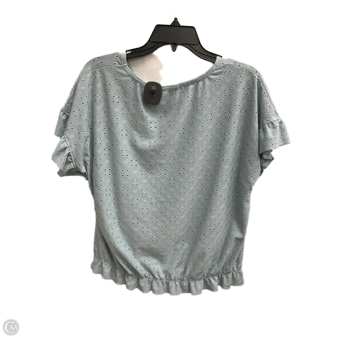 Top Short Sleeve By Rewind In Blue, Size: Xl