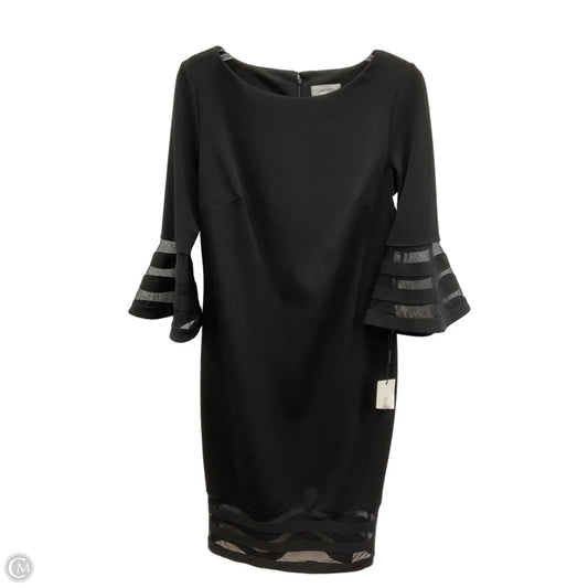 Dress Casual Midi By Calvin Klein In Black, Size: M
