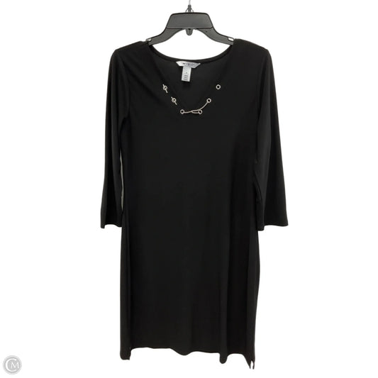 Dress Casual Midi By White House Black Market In Black, Size: M