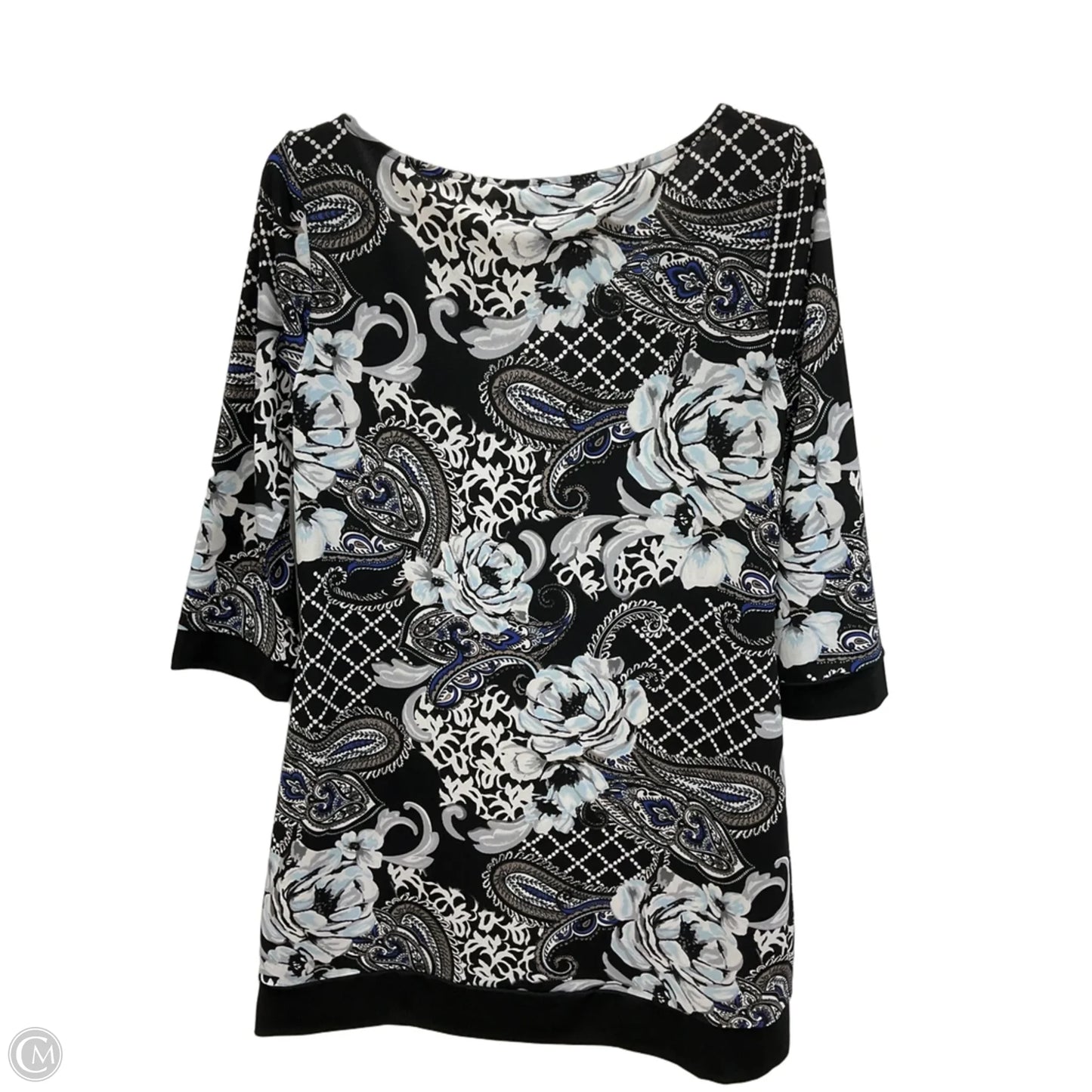 Dress Casual Midi By White House Black Market In Black & White, Size: M