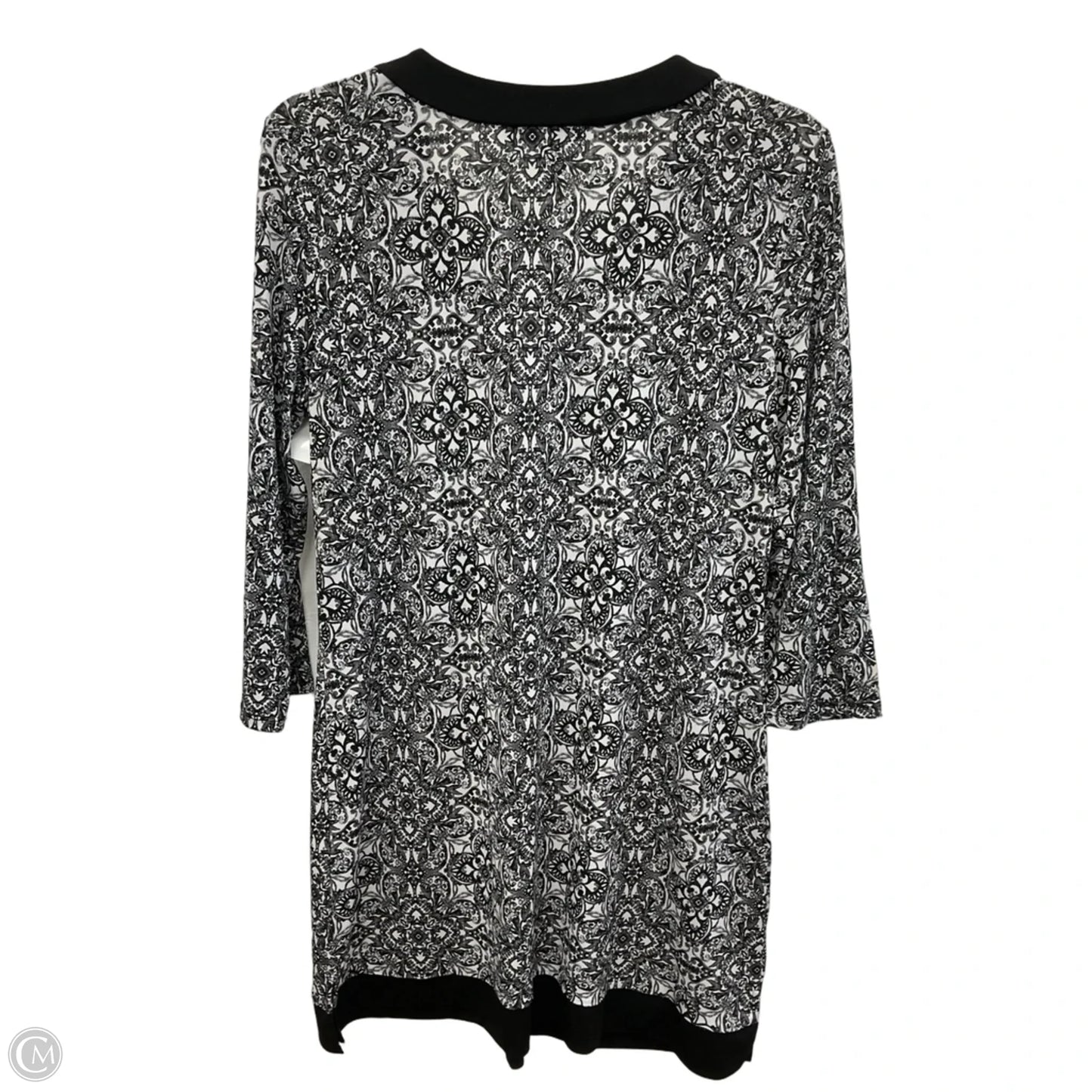 Dress Casual Midi By White House Black Market In Black & White, Size: M