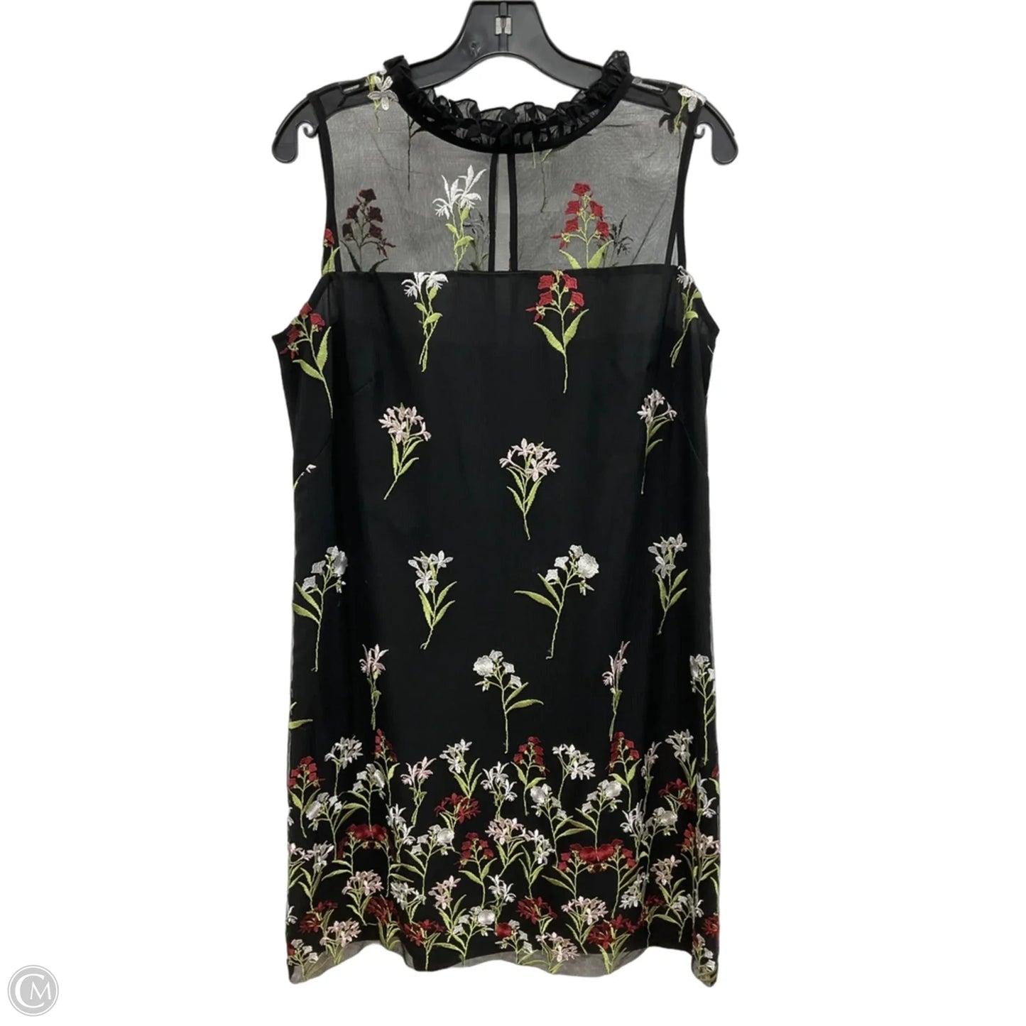Dress Designer By Karl Lagerfeld In Black, Size: L