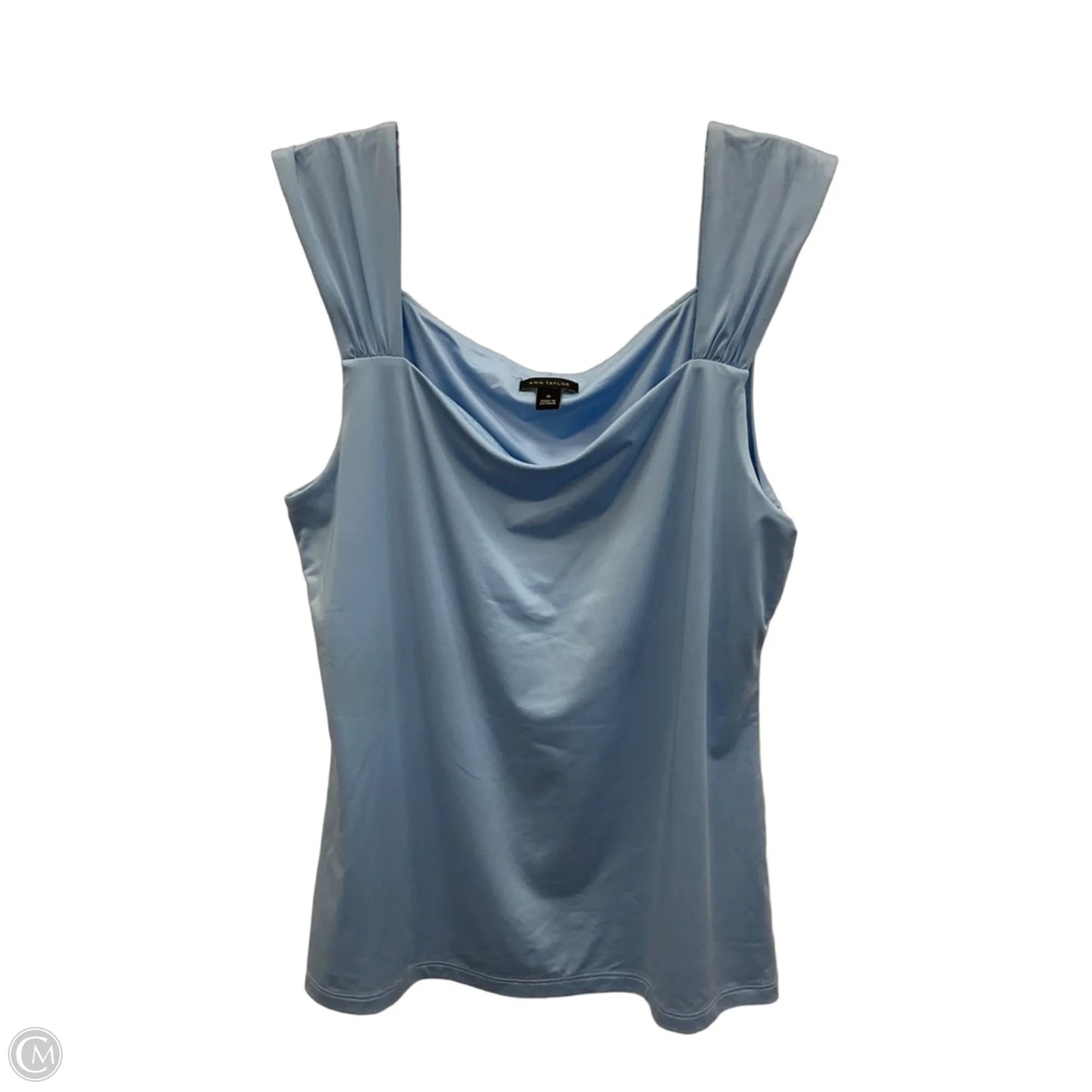 Top Sleeveless Basic By Ann Taylor In Blue, Size: M