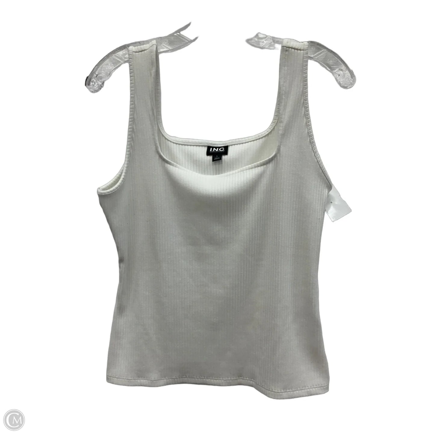 Top Sleeveless By Inc In White, Size: L
