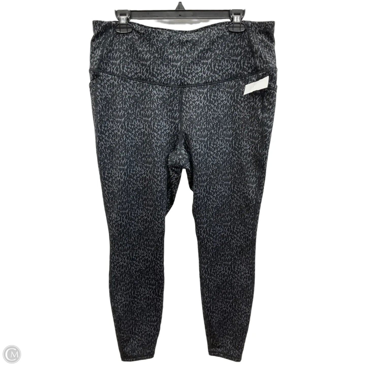 Athletic Leggings By All In Motion In Black & Grey, Size: Xl