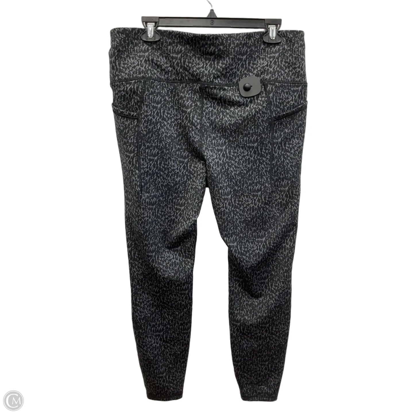 Athletic Leggings By All In Motion In Black & Grey, Size: Xl