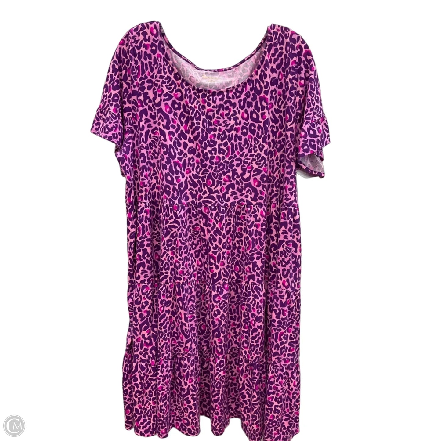Dress Designer By Lilly Pulitzer In Pink & Purple, Size: Xxl
