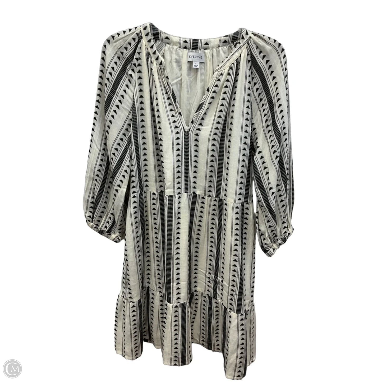 Dress Casual Short By Evereve In Black & White, Size: S