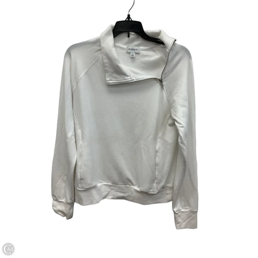 Sweatshirt Collar By Evereve In White, Size: S
