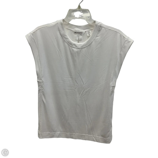Athletic Top Short Sleeve By Athleta In White, Size: Xs