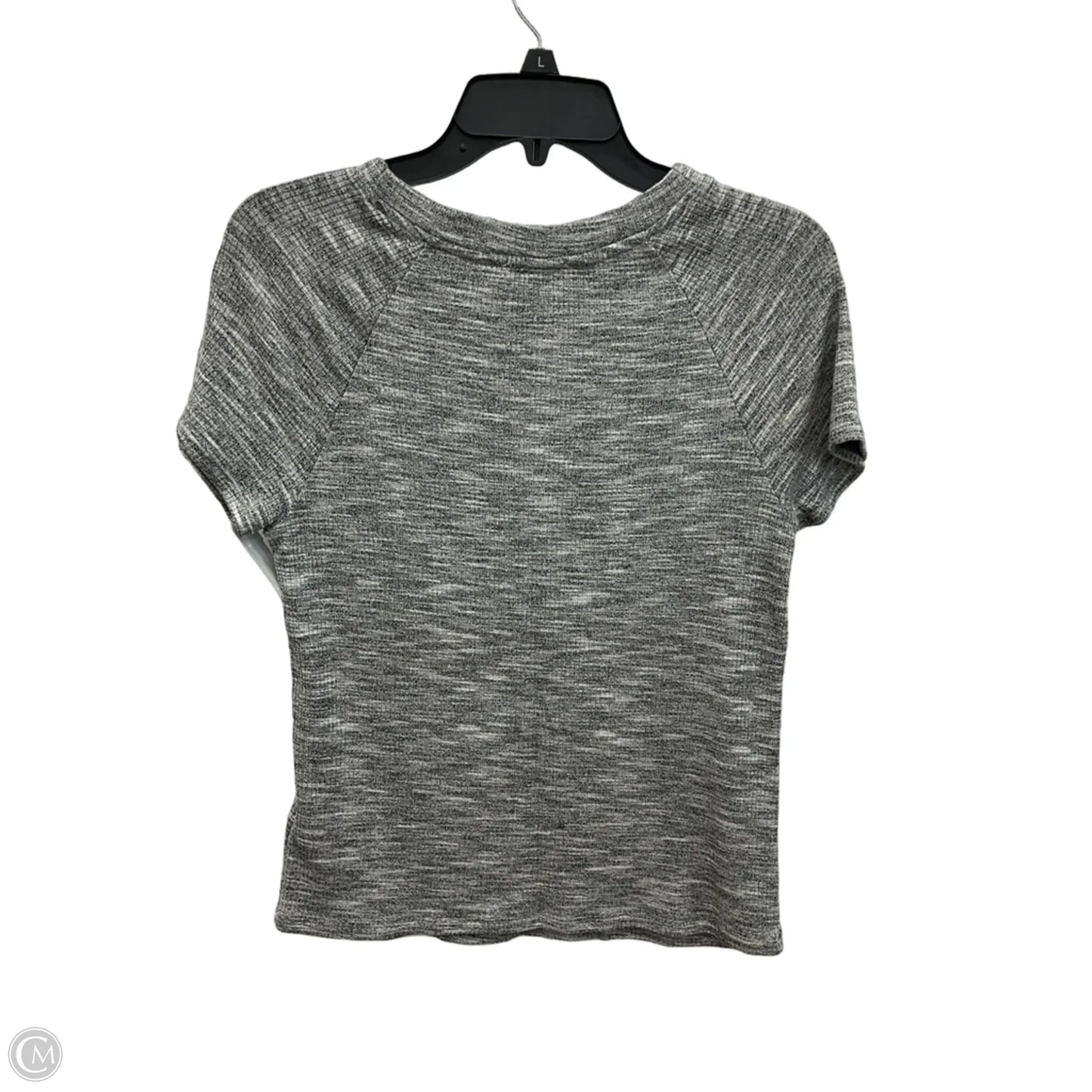 Top Short Sleeve By Evereve In Grey, Size: M