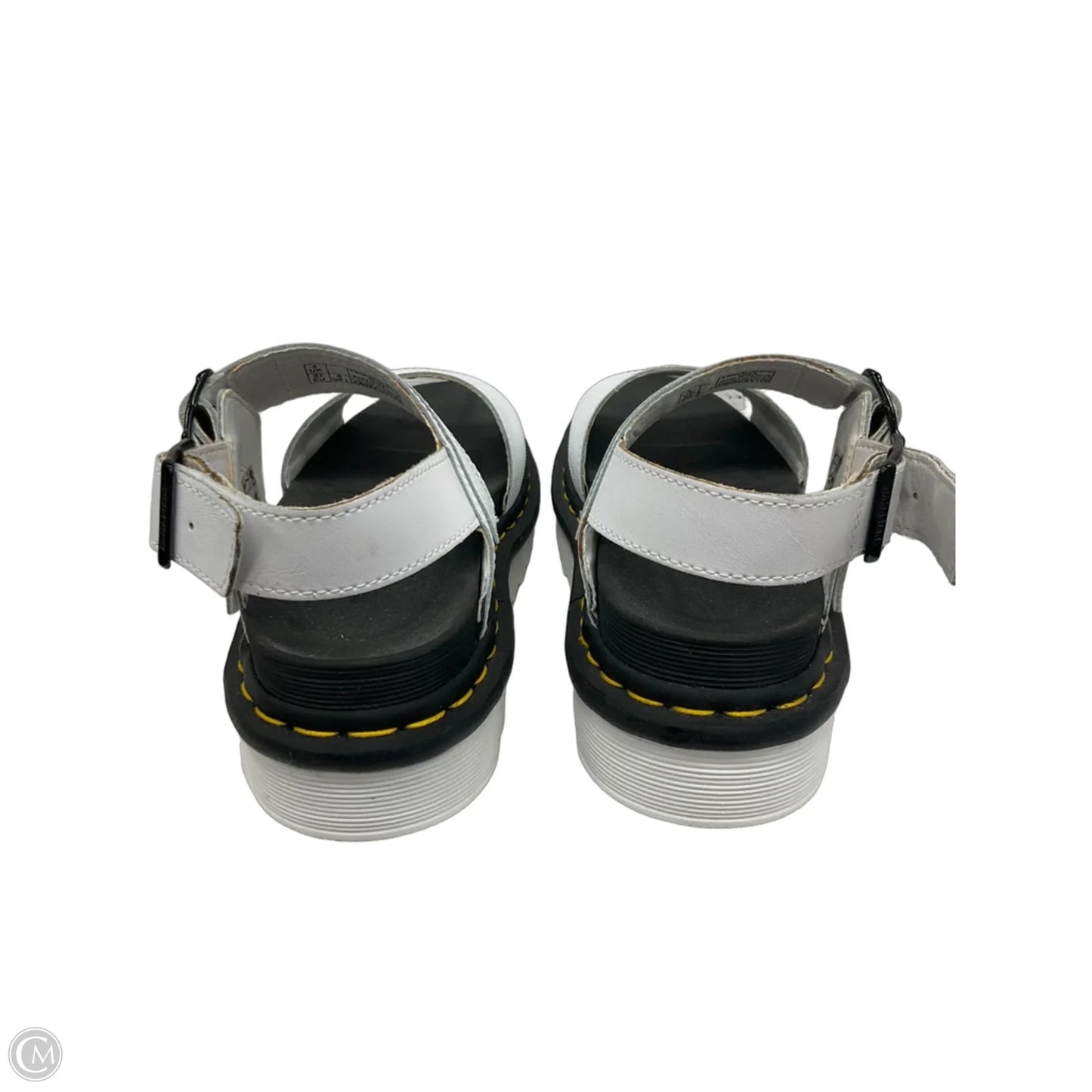 Sandals Flats By Dr Martens In Black & White, Size: 6
